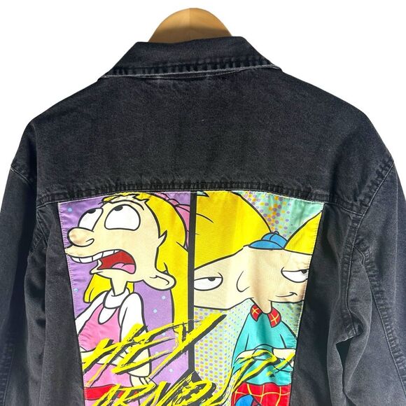 Nickelodeon Vintage Hey Arnold Denim Jacket Men’s XL | Popular Nostalgic Urban - Picture 4 of 12